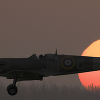 Buy canvas prints of  Sunset landing by Stephen Ward