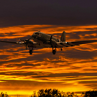 Buy canvas prints of  Fire in the Sky by Stephen Ward