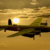 Buy canvas prints of  Sunset Sortie by Stephen Ward