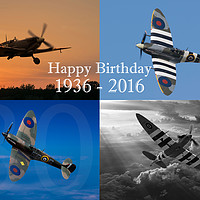 Buy canvas prints of Happy Birthday Spitfire by Stephen Ward