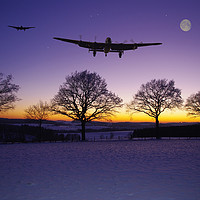 Buy canvas prints of Bombers Moon by Stephen Ward