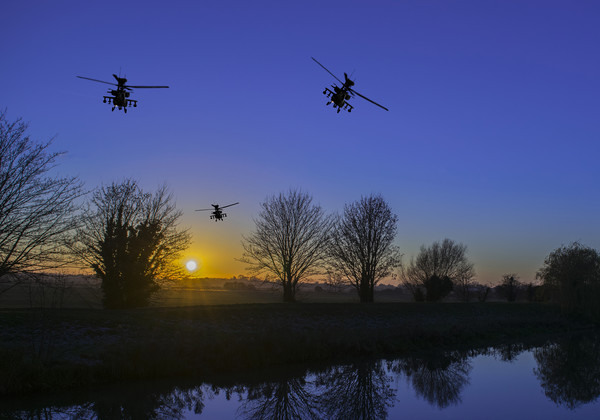 Apaches at Dusk Picture Board by Stephen Ward