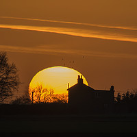 Buy canvas prints of Lincolnshire Sunset by Stephen Ward