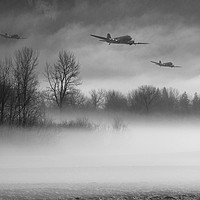 Buy canvas prints of Safely home in B&W  by Stephen Ward