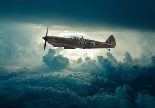 Spitfire MK356 Picture Board by Stephen Ward