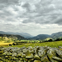 Buy canvas prints of  A Lake District Stroll On A Cloudy Day by pristine_ images