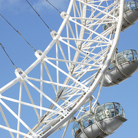 Buy canvas prints of  London Eye View in the Busy Sky's of London by pristine_ images