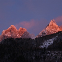 Buy canvas prints of  Alpine sunset by CHRIS GIBLIN