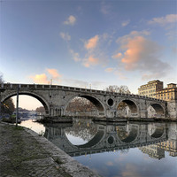 Buy canvas prints of Rome by the Tevere by Luigi Scuderi