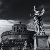 Buy canvas prints of  Rome Castel Sant'Angelo by Luigi Scuderi