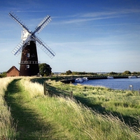Buy canvas prints of  Berney Arms Mill on the River Yare by Broadland Photography