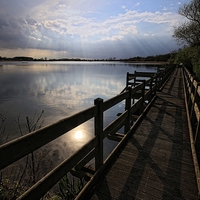 Buy canvas prints of  Storm over Filby Broad by Broadland Photography