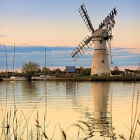 Buy canvas prints of  Evening in Thurne by Broadland Photography