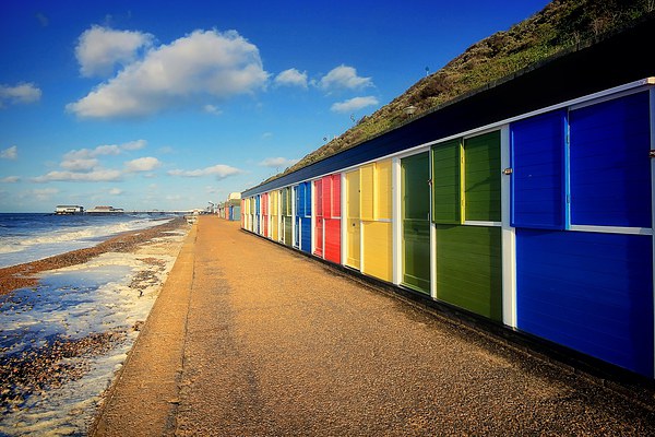  Cromer Beach Huts Framed Mounted Print by Broadland Photography