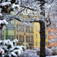 Buy canvas prints of  Winter in Innsbruck by Broadland Photography