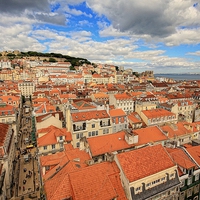 Buy canvas prints of  Lisbon Skyline by Broadland Photography