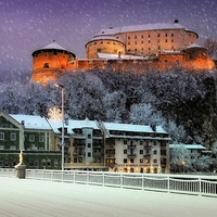 Buy canvas prints of  Winter in Kufstein by Broadland Photography