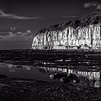 Buy canvas prints of Golden Hour by the Sea in Black and White by Artem Liss