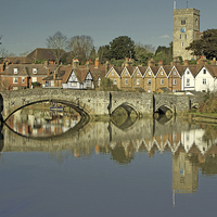 Buy canvas prints of  Aylesford Bridge, Kent by Michael Chandler