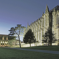 Buy canvas prints of  Lancing College Chapel, Lancing, Sussex. by Michael Chandler