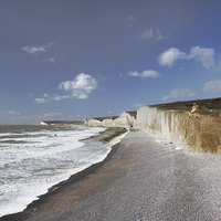 Buy canvas prints of  From Birling Gap to Cuckmere Haven, the Seven Sis by Michael Chandler