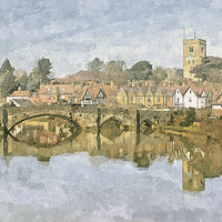 Buy canvas prints of  Aylesford Bridge by Michael Chandler