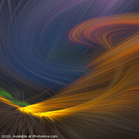 Buy canvas prints of Twirling colours by Peter Jones