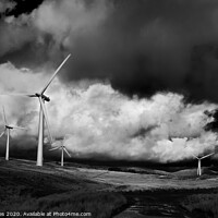 Buy canvas prints of Wind Farm, Cumbria. by Peter Jones
