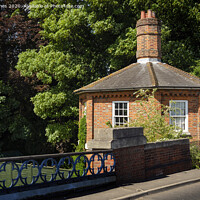 Buy canvas prints of Cookham Bridge Toll House by Peter Jones