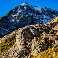 Buy canvas prints of Ascent to Snowdon. by Peter Jones