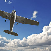 Buy canvas prints of Small light aircraft on training flight by ken biggs