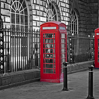 Buy canvas prints of Traditional British telephone boxs by ken biggs