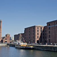 Buy canvas prints of View of Liverpool's historic waterfront by ken biggs