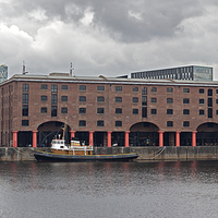 Buy canvas prints of Albert Dock and Liver Buildings Liverpool UK by ken biggs