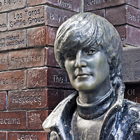 Buy canvas prints of Statue of John Lennon by ken biggs