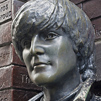 Buy canvas prints of Statue of John Lennon by ken biggs