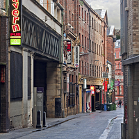 Buy canvas prints of Mathew Street, Liverpool, UK, home of the Cavern C by ken biggs