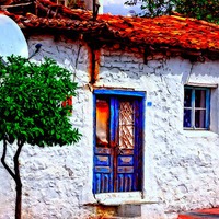 Buy canvas prints of Turkish village house by ken biggs
