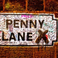 Buy canvas prints of Penny Lane street sign in Liverpool UK by ken biggs