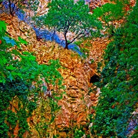 Buy canvas prints of Saklikent Gorge in Turkey by ken biggs