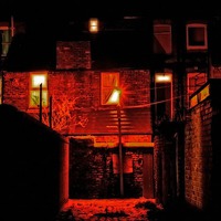 Buy canvas prints of cobbled back streets of Liverpool UK by ken biggs