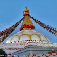 Buy canvas prints of Boudhanath Stupa by Ram Maharjan