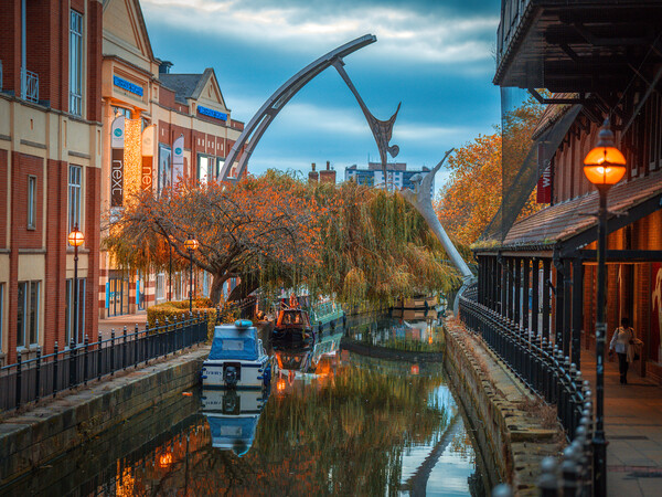 Waterside, Lincoln, during Autumn Picture Board by Andrew Scott