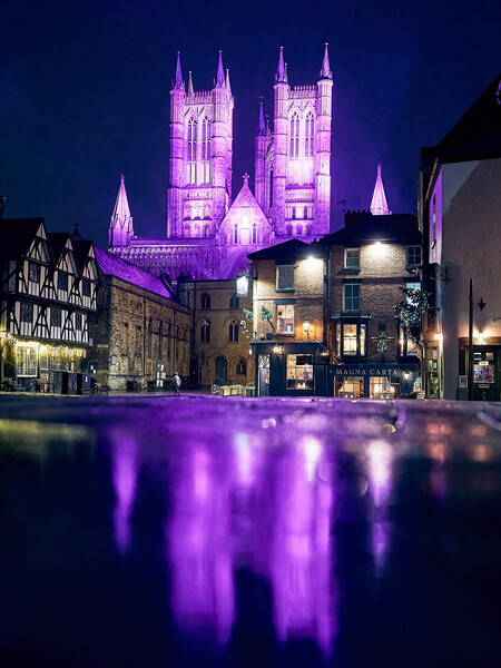 Lincoln Cathedral - Purple for Advent Picture Board by Andrew Scott