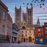 Buy canvas prints of Lincoln Cathedral - sunrise  by Andrew Scott