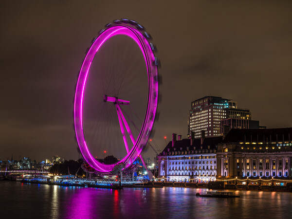 London Eye from Westminster Bridge  Picture Board by Andrew Scott