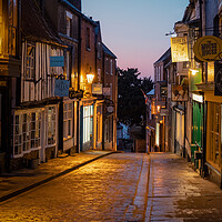 Buy canvas prints of Steep Hill, Lincoln  by Andrew Scott