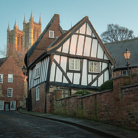 Buy canvas prints of The crooked house, Lincoln by Andrew Scott