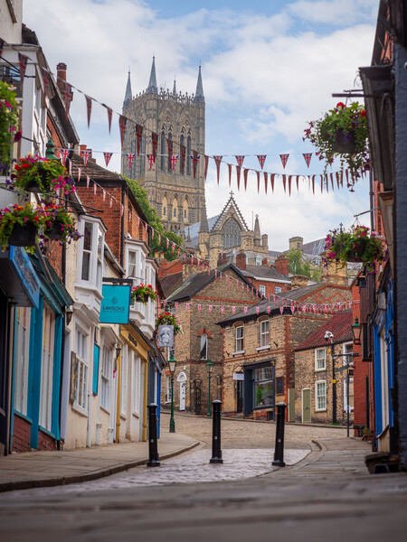 Lincoln Cathedral from The Strait Picture Board by Andrew Scott