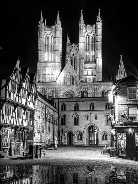 Lincoln cathedral at night  Picture Board by Andrew Scott